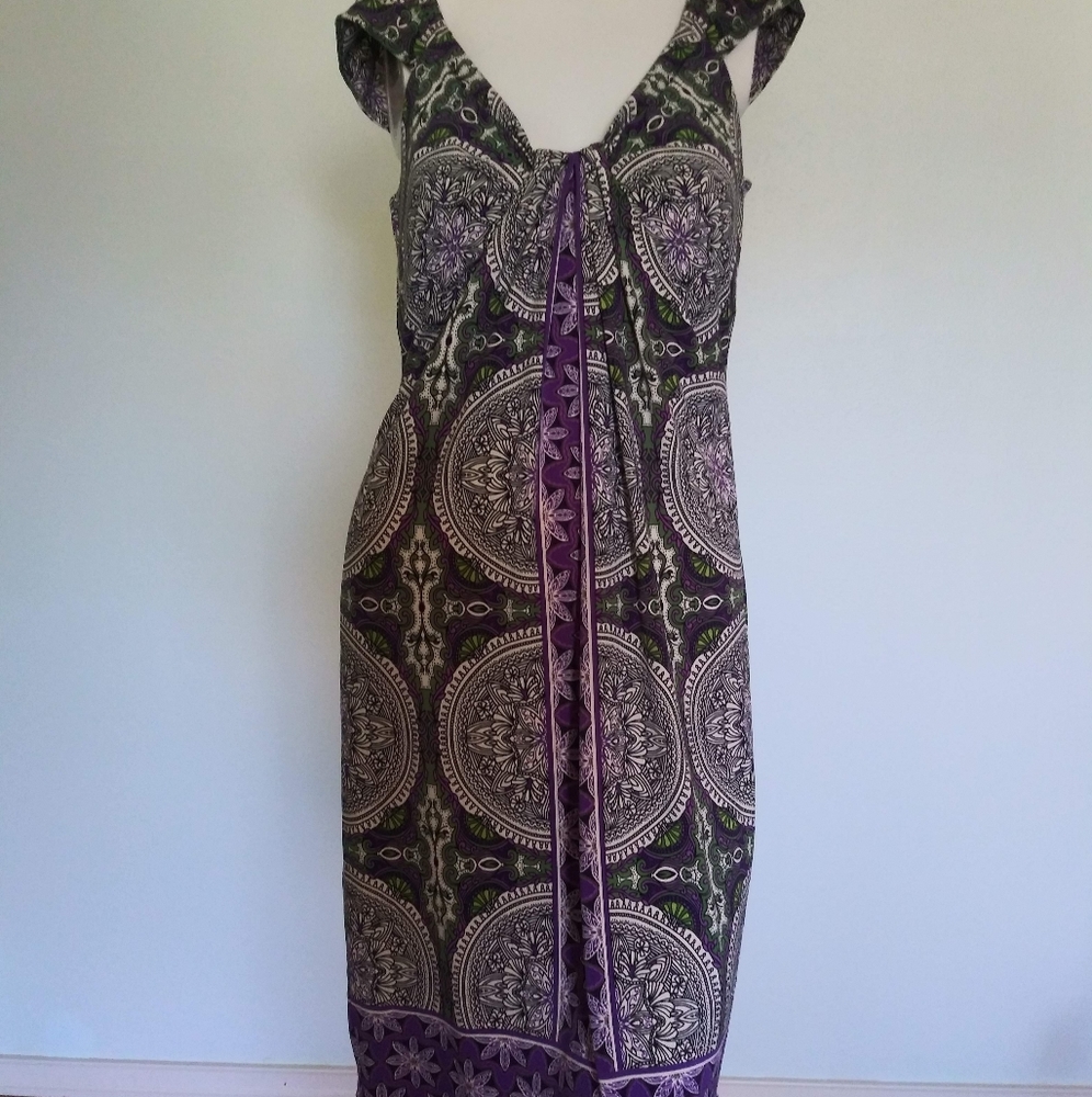 London Times Print Swing Dress